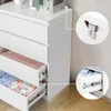 Commode 4 Tiroirs ALIGHTUP – Design Sans Poignée, Blanc, 60 Voir les images du produit 4