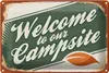 Blechschild Camping 30x20cm welcome to our Campsite Produktbild-Vorschau 1