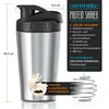 Arendo Protein Shaker, shaker à protéines en acier Voir les images du produit 2