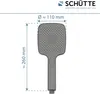 SCHÜTTE HAWAII Handbrause, Graphit matt, eckig Produktbild-Vorschau 7