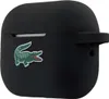 A black AirPods Pro case with a green Lacoste crocodile logo. Voir les images du produit