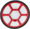 A close-up, top-down view of a circular vacuum cleaner filter. Produktbild-Vorschau