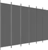 vidaXL 6-tlg. Paravent Anthrazit 300x200 cm Stoff Produktbild-Vorschau 10