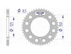 AFAM Kettenrad Alu Standard - 520 Produktbild-Vorschau 1