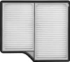 A close-up, top-down view of a white air filter with a gray frame. Anteprima dell’immagine prodotto