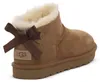 Ugg Ultra Mini Bailey Bow laarzen, bruin, dames, maat EU 39 Productafbeelding-voorbeeld 4