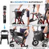 loesch-reha Rollator TABAS, Rot, S/M, Leichtgewicht 8,5 kg, Produktbild-Vorschau 2
