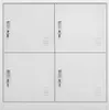 vidaXL Schließfachschrank Hellgrau 90x45x92,5 cm Stahl Produktbild-Vorschau 1