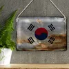Blechschild Flagge Südkorea 40x30cm Flag South Korea Rost Produktbild-Vorschau 3