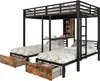 Letto a castello Sweiko, 140 x 200 cm +90 x 200 cm, 3 Anteprima dell’immagine prodotto 7
