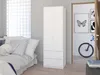 Skříň šatna 63 cm 2 dveře 2 zásuvky FRAMIRE B-6 bílá Náhled obrázku produktu 2