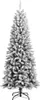 vidaXL Sapin de Noël artificiel enneigé 180 cm PVC&PE Voir les images du produit 1