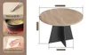 TWSOUL Esstisch Runder Esstisch 100 cm,Küchentisch mit Produktbild-Vorschau 3