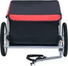 Rimorchio per biciclette vidaXL nero e rosso, 65 kg Anteprima dell’immagine prodotto 1