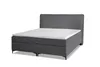 VELAR Boxspringbett mit bettkasten "TEDDY", 160 cm, Grau Produktbild-Vorschau 3