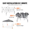 VEVOR gazebo 304,8x304,8x320cm tenda da giardino Anteprima dell’immagine prodotto 4