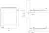 Technical drawings and dimensions of a shower tray. Produktbild-Vorschau