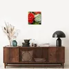 Wanduhr - Quadrat - Glasuhr - Blumen Blumenstrauß Rose - Produktbild-Vorschau 7