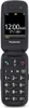 A black Panasonic flip phone is shown against a white background. Anteprima dell’immagine prodotto