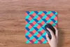 MuchoWow® Mauspad Mousepad Blöcke - Muster - 3D 30x30 cm - Produktbild-Vorschau 3