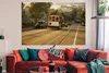 MuchoWow® Poster Eine Straßenbahn fährt in Richtung des Produktbild-Vorschau 2