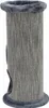 A tall, cylindrical cat scratching post with a plush rim at the top and a plush base. Produktbild-Vorschau