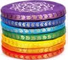 Klangschalenkissen-Set 7 Chakren, groß – 14,5 cm Produktbild-Vorschau 1