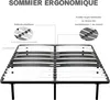 DEWINNER Sommier 160x200 | Sommier Lattes 160x200 avec 9 Voir les images du produit 3