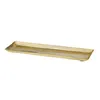 Dekotablett Servierplatte Aluminium gold 29x9cm gehämmert Produktbild-Vorschau 4