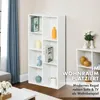 Bibliothèque, Étagère sur pied en MDF blanc avec 7 Voir les images du produit 8