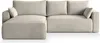 A cream-colored sectional sofa is shown from the front on a white background. Produktbild-Vorschau