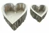 2x planteur "cœur" en bois, pot rustique en forme de cœur, Voir les images du produit 3