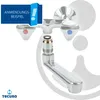 An illustration showing a faucet adapter being installed. Produktbild-Vorschau