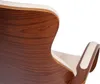 A close-up view of the curved wooden armrest and seat of a chair, with a cream-colored cushion visible. Anteprima dell’immagine prodotto