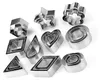 set de 30 emporte-pièces en métal de différentes formes, en Voir les images du produit 7