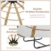 Collage of close-up images showing details of a rattan chair. Produktbild-Vorschau