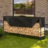 Stojan na palivové dřevo - kovový - 259 x 36 x 117 cm - Náhled obrázku produktu 8