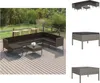 vidaXL 9-tlg. Garten-Lounge-Set mit Auflagen Poly Rattan Produktbild-Vorschau 1