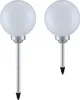 Globo Solarleuchte Kunststoff Silber metallic, 4xLED; 3377 Produktbild-Vorschau 13