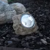 LED Solar Stein 'Rocky' - Spot mit kaltweißer LED - Dämmerungssensor - H: 11cm Produktbild-Vorschau