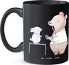 Mr. & Mrs. Panda Kaffeetasse Tierärztin Herz - Schwarz - Produktbild-Vorschau 2