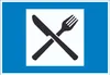 Autobahngasthaus Symbol Schild A1 Rückseite selbstklebend Produktbild-Vorschau 1