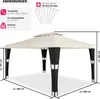tectake® Rattan Gartenpavillon Mona 4 x 3 m Produktbild-Vorschau 5