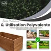Jardinière en Bois IvoQ – 80 x 40 x 32 cm – Bois – Pour Voir les images du produit 7