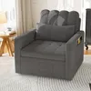 ProximaX Canapé-lit individuel noir - Tissu chenille, Voir les images du produit 5