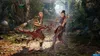 Two characters are engaged in a violent fight in a jungle setting, with blood splattering. Anteprima dell’immagine prodotto