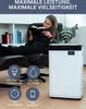 A woman is reading a book while sitting in a chair, with a dehumidifier in the foreground. Anteprima dell’immagine prodotto
