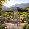 Ersatzdach für Rank Pavillon 3x3m Anthrazit RAL 7012 Produktbild-Vorschau 3