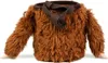 Kletterchalkbeutel in Form eines Faultiers; braun und flauschig; mit einem stabilen Tragegurt. Produktbild-Vorschau