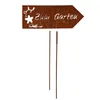 UNUS® Gartenschild Zum Garten Roststecker Gartenstecker Produktbild-Vorschau 3